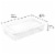 Sterilite 41 Quart Plastic Storage Box - White Perspective: back