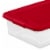 Sterilite 32 Quart Latch Box - Red Lid Perspective: back
