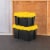 Sterilite Gasket Tote - Yellow Lily/Black Perspective: back