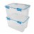 Sterilite Clear Gasket Box Perspective: back