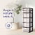 Homz 6-Drawer Plastic Bedroom & Closet Organizer Storage, Clear/Black Frame Perspective: back