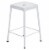 Safco Counter-Height Steel Stool White 6605WH Perspective: back