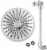 Waterpik RainFall Plus Chrome Shower Head - Silver Perspective: back