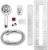 Waterpik® Magnetic Slide Strip Handheld Shower Head - Chrome Perspective: back