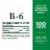 Nature's Bounty® B6 Tablets 100mg Perspective: back