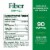 Nature's Bounty Fiber Gummies, 5g Prebiotic Fiber, Strawberry & Raspberry Flavor Perspective: back