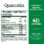 Nature’s Bounty Quercetin 500mg Immune Support Dietary Supplement Capsules Perspective: back