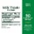 Nature's Bounty Milk Thistle 1000 mg Rapid Release Softgels Perspective: back