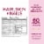 Nature's Bounty Hair Skin & Nails with Biotin Caplets 3000mcg Perspective: back