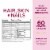 Nature's Bounty Optimal Solutions Hair, Skin & Nail Caplet Vitamins Biotin 3000 mcg Perspective: back
