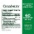 Nature's Bounty Cranberry with Vitamin C Softgels Perspective: back