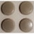 Super Sliders® Waxman Round Furniture Sliders Perspective: back