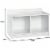 ClosetMaid Cubical Heavy Duty Small Wood 2-Cube Storage Bench - White Perspective: back