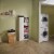 ClosetMaid 896700 12.5 x 24 x 59.5 Inch Adjustable 4 Shelf Pantry Cabinet, White Perspective: back