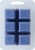 Candle-lite® Highly Scented Wax Cubes Salty Blue Citron Perspective: back