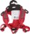 Animal Supply Company Coastal® Pet Sport Wrap Adjustable Harness - Grey & Red Perspective: back