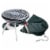 Coleman Party Propane Grill - Black/Silver Perspective: back