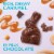 RUSSELL STOVER Easter Bunny Caramel Milk Chocolate Candy Rabbit Perspective: back