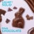 Russell Stover Easter Bunny Solid Milk Chocolate Candy Rabbit Perspective: back