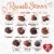RUSSELL STOVER Valentine's Day Red Foil Heart Assorted Milk & Dark Chocolate Candy Gift Box Perspective: back