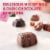 RUSSELL STOVER Valentine's Day "LOVE" Heart Assorted Milk & Dark Chocolate Candy Gift Box Perspective: back