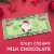 RUSSELL STOVER Christmas Santa Solid Milk Chocolate Money Bar Perspective: back