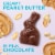 RUSSELL STOVER Easter Bunny Peanut Butter in Milk Chocolate Candy Rabbit Perspective: back