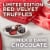 RUSSELL STOVER Valentine's Day Red Velvet Truffle in Milk & Dark Chocolate Heart Gift Box Perspective: back