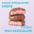 RUSSELL STOVER Easter Strawberry Crème Milk Chocolate Candy Easter Egg Perspective: back