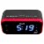Jensen JEP-150 AM/FM Weather Band Clock Radio - Red/Black Perspective: back