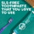 Tom's of Maine Natural Fluoride-Free SLS-Free Botanically Bright Toothpaste Peppermint Perspective: back