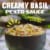 Panera Bread Ready-to-Heat Chicken Caprese Pasta Meal Perspective: back