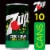 7UP® Lemon Lime Zero Sugar Soda Mini Cans Perspective: back