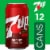 7UP® Cherry Flavored Soda Cans Perspective: back