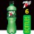 7UP Zero Sugar Lemon Lime Caffeine-Free Soda Bottles Perspective: back