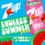 7UP Caffeine Free Watermelon Strawberry Soda Cans Perspective: back