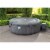 Intex Greywood Deluxe 4 Person Portable Inflatable Hot Tub with LED Lights, Gray Perspective: back