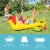 Intex® Inflatable Ocean Play Center Kids Backyard Kiddie Pool & Games Perspective: back