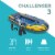 Intex 68370EP Challenger 3 Inflatable Raft Boat Set With Pump And Oars, Blue Perspective: back