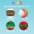 Intex Round Inflatable Outdoor Kids Swimming and Wading Watermelon Pool Perspective: back