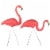 Union Products Outdoor Featherstone Flamingo Yard Lawn Ornament, Set of 2, Pink Perspective: back