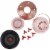 Perky-Pet Rose Gold Top-Fill Glass Hummingbird Feeder Perspective: back