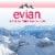 Evian Natural Spring Water Bottle Perspective: back