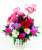 Tisket Tasket Floral Arrangement Basket Perspective: back