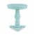 Linon Bree Wood Accent Side Table in Blue Perspective: back