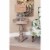 Linon Bree Wood Accent Side Table in Natural Brown Perspective: back