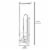 iDesign Classico Roll Stand Plus - Chrome Perspective: back