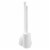 iDesign Una Slim Toilet Bowl Brush and Plunger Set With Holder - White Perspective: back