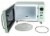 Nostalgia Mid-Century Retro Microwave - Seafoam Green Perspective: back