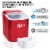 Igloo Automatic Portable Countertop Ice Maker - Retro Red Perspective: back